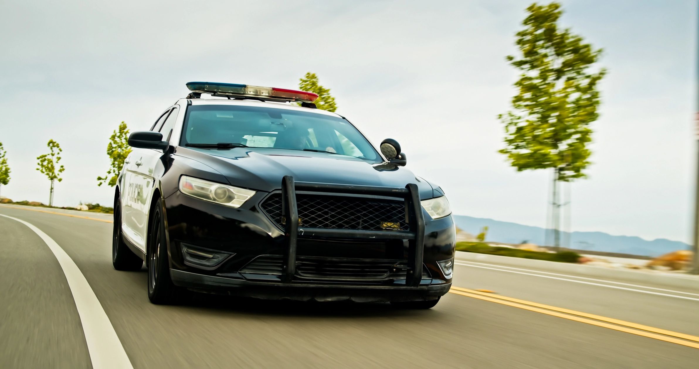 Security patrol vehicle providing visible deterrence