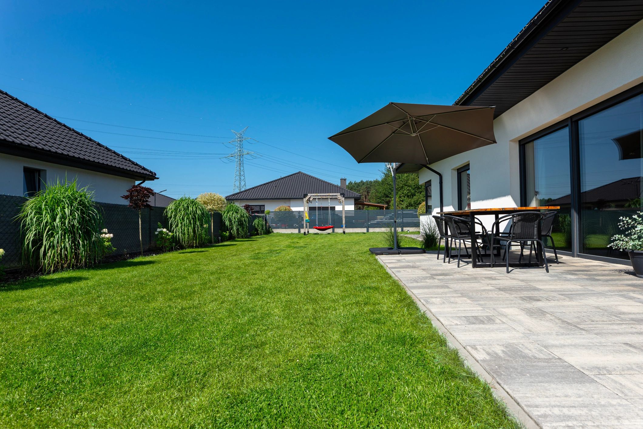 Residential property exterior in daylight